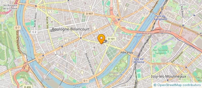 localisation de l'entreprise JPF à BOULOGNE BILLANCOURT