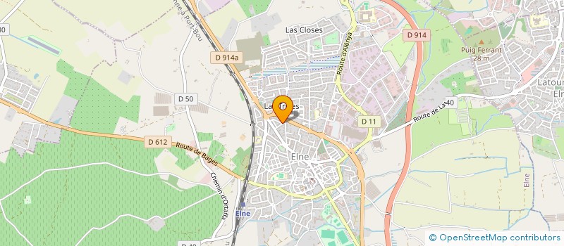 localisation de l'entreprise JPF  ELNE