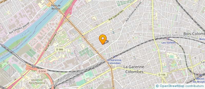 localisation de l'entreprise JPF DIFFUSION à COLOMBES