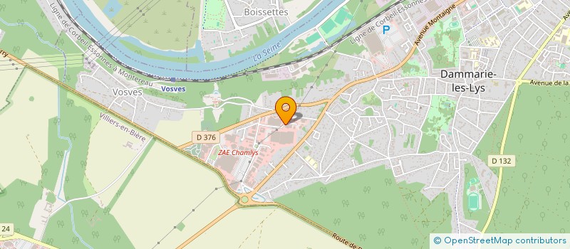localisation de l'entreprise JPF SARL à DAMMARIE-LES-LYS
