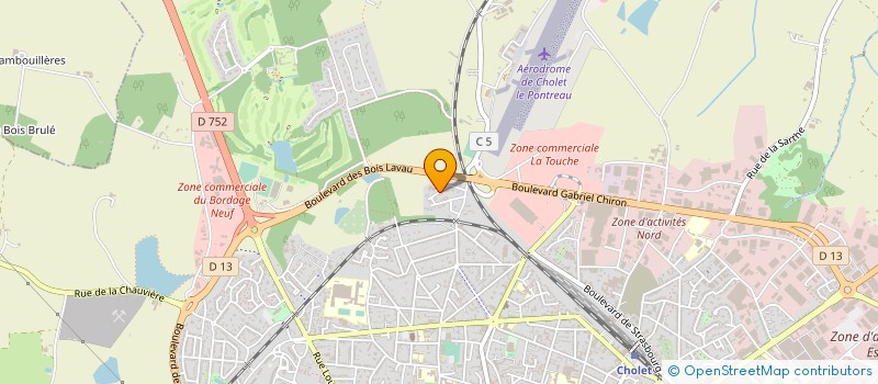 localisation de l'entreprise JPF SOL'UTIONS BETON à CHOLET