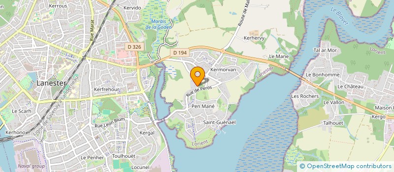 localisation de l'entreprise JPFD  LANESTER