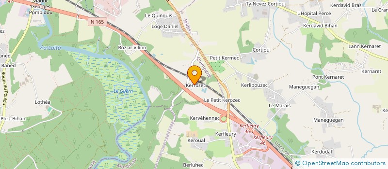 localisation de l'entreprise JPFT LE NOAN  QUIMPERLE