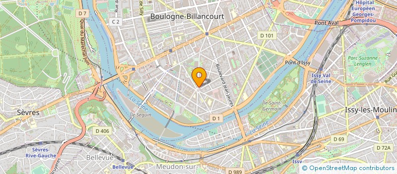 localisation de l'entreprise JPG à BOULOGNE-BILLANCOURT