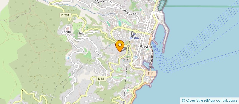 localisation de l'entreprise JPG à BASTIA