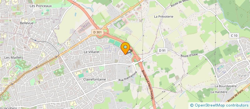 localisation de l'entreprise JPG ACADEMIE  LE MANS