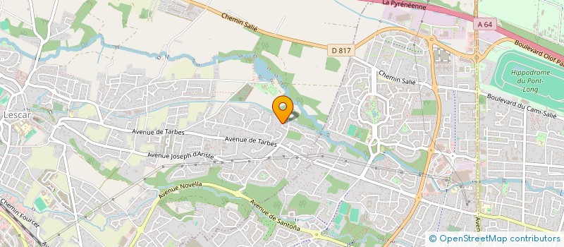 localisation de l'entreprise JPG AZUR  LESCAR