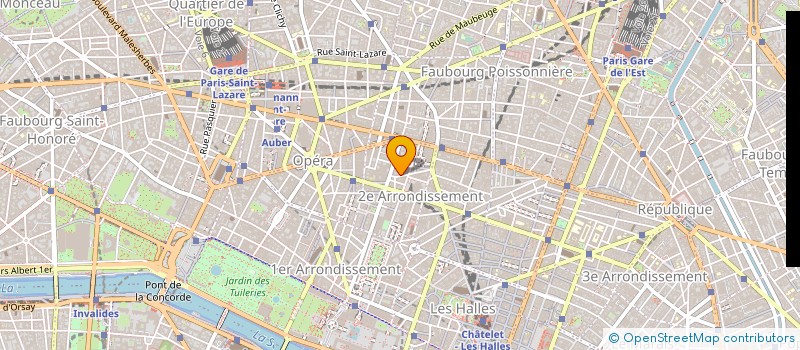 localisation de l'entreprise JPG COMMUNICATIONS à PARIS
