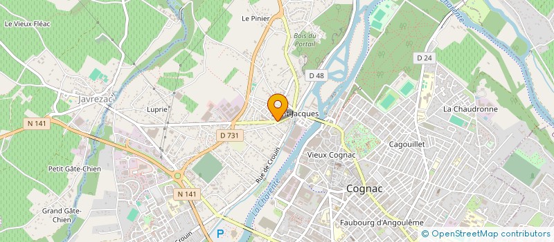 localisation de l'entreprise JPG FRAUDEDOC à COGNAC