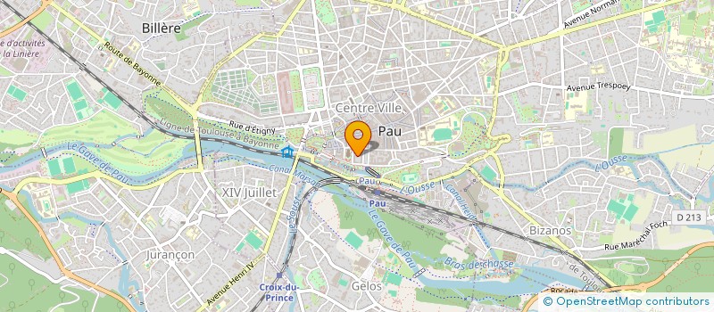 localisation de l'entreprise JPG IMMO à PAU