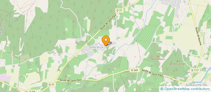 localisation de l'entreprise JPG INVESTISSEMENTS  SOLERIEUX