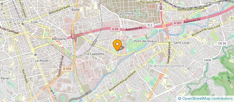 localisation de l'entreprise JPG TECH à MARSEILLE
