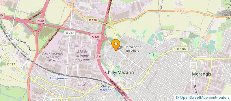 localisation de l'entreprise JPGUIZ  CHILLY-MAZARIN