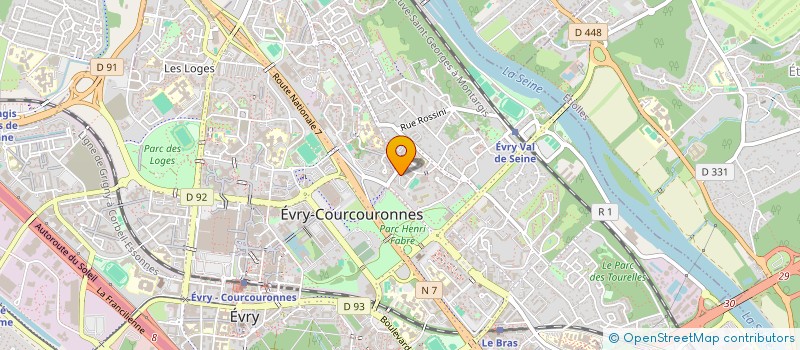 localisation de l'entreprise JPH CONVOYAGE à EVRY-COURCOURONNES