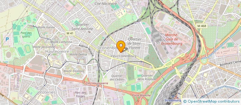 localisation de l'entreprise JPH ELECTRICITE SARL D EXPLOITATION à STRASBOURG