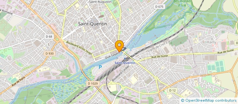 localisation de l'entreprise JPH LOCATION à SAINT-QUENTIN