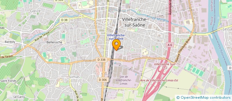 localisation de l'entreprise JPH PISCINES à VILLEFRANCHE-SUR-SAONE