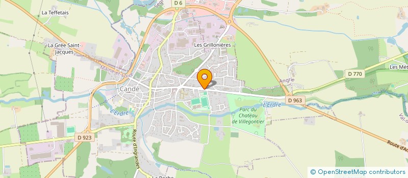 localisation de l'entreprise JPH91  CANDE