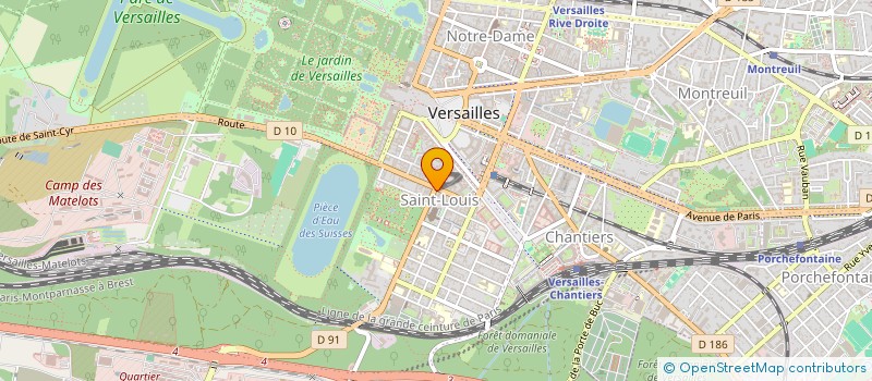localisation de l'entreprise JPHII à VERSAILLES