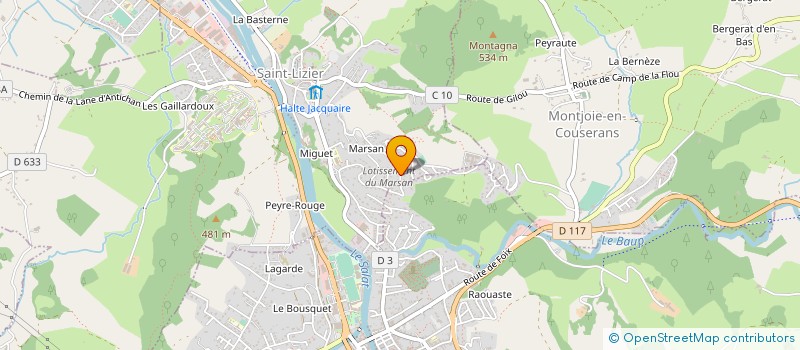 localisation de l'entreprise JPI à SAINT-LIZIER