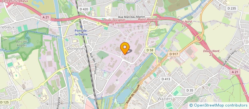 localisation de l'entreprise JPI à DOUAI