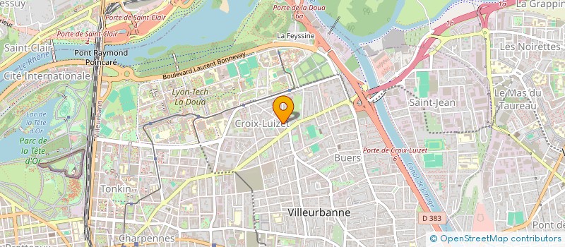 localisation de l'entreprise JPI GRANADOS  VILLEURBANNE