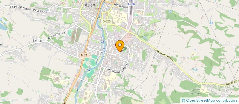 localisation de l'entreprise JPIB à AUCH