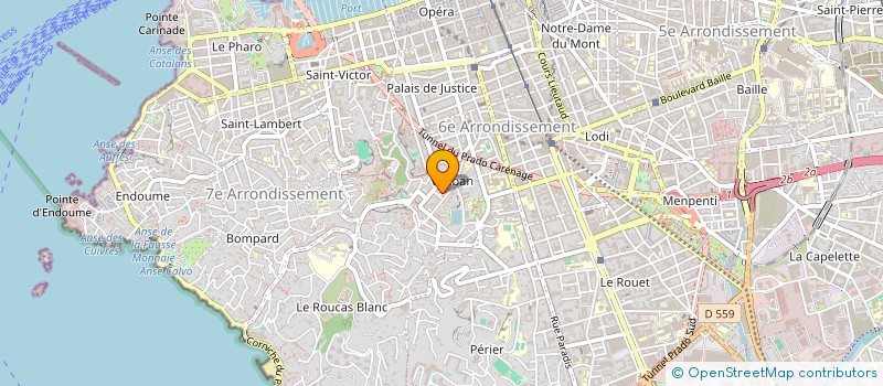 localisation de l'entreprise JPINVEST à MARSEILLE