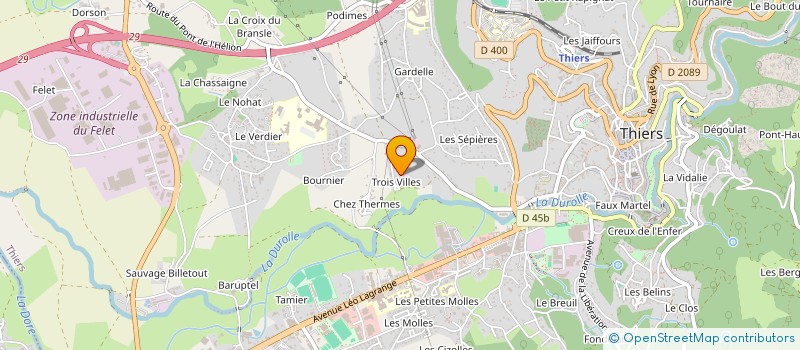 localisation de l'entreprise JPJ  DORAT