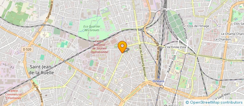 localisation de l'entreprise JPJ RESTAURATION à ORLEANS