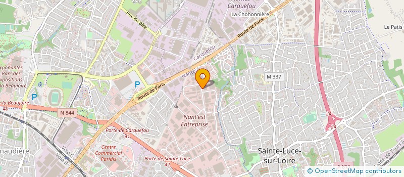 localisation de l'entreprise JPK à NANTES