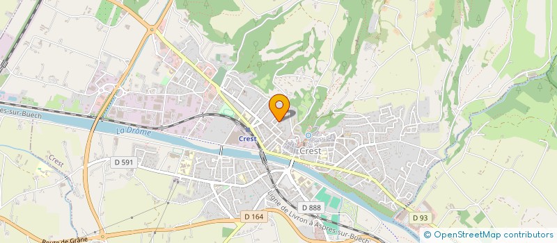 localisation de l'entreprise JPK  CREST