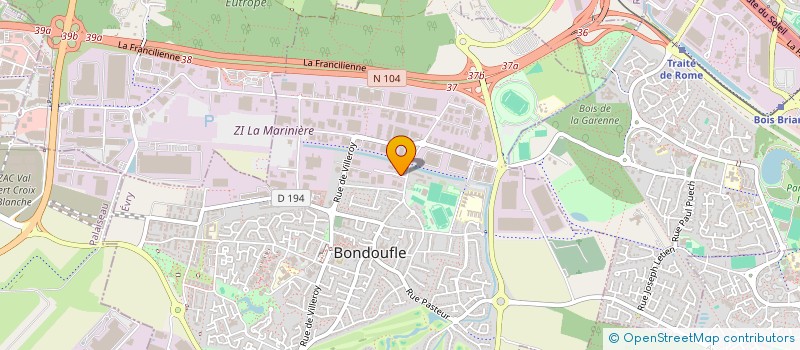 localisation de l'entreprise JPK GESTION à BONDOUFLE