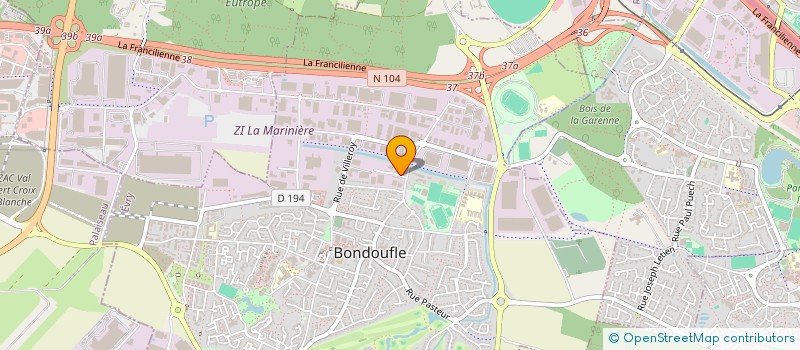 localisation de l'entreprise JPK IMMO à BONDOUFLE