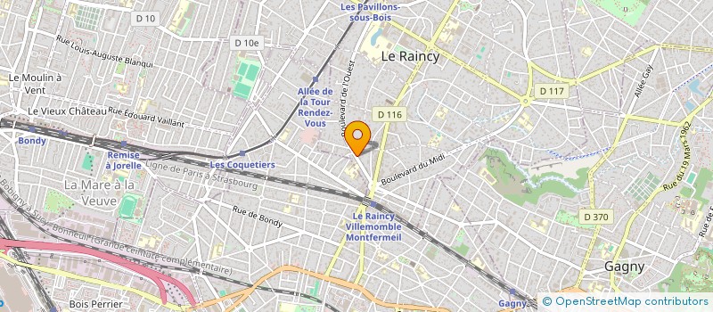localisation de l'entreprise JPL  LE RAINCY