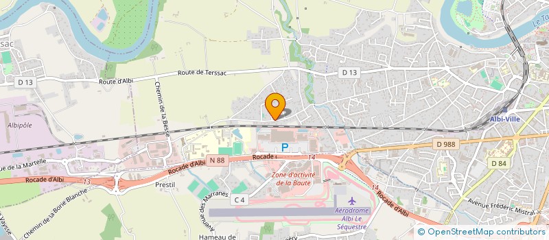 localisation de l'entreprise JPL à ALBI
