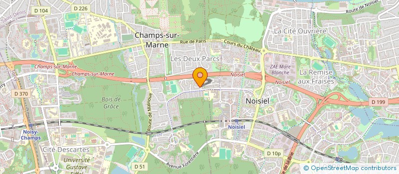 localisation de l'entreprise JPL à CHAMPS-SUR-MARNE