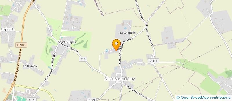 localisation de l'entreprise JPL  OCTEVILLE-SUR-MER