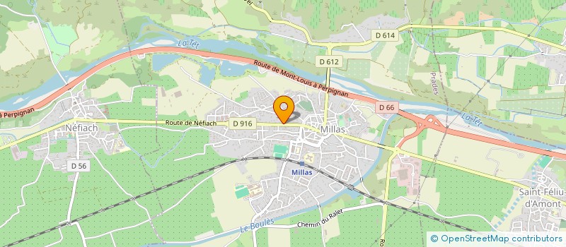 localisation de l'entreprise JPL  MILLAS