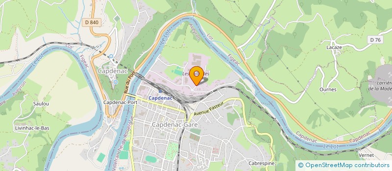 localisation de l'entreprise JPL CARROSSERIE à CAPDENAC-GARE