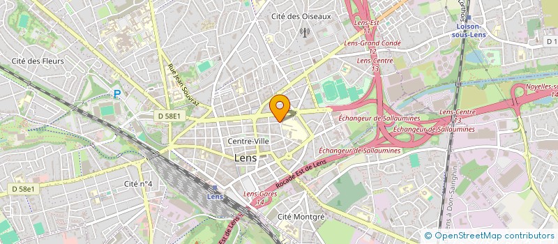 localisation de l'entreprise JPL COMMUNICATION à LENS