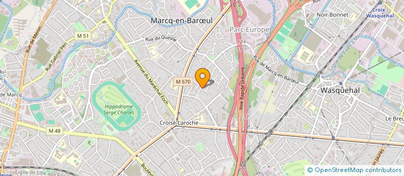 localisation de l'entreprise JPL CONSEILS à MARCQ-EN-BARŒUL
