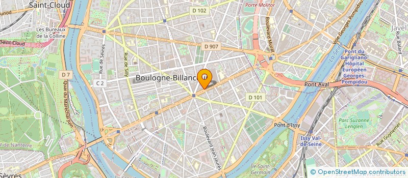 localisation de l'entreprise JPL DISTRIBUTION à BOULOGNE-BILLANCOURT