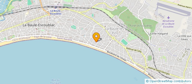 localisation de l'entreprise JPL EVENTS à LA BAULE-ESCOUBLAC