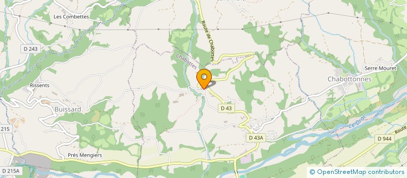 localisation de l'entreprise JPL LES GUBIAS  CHAMPOLEON