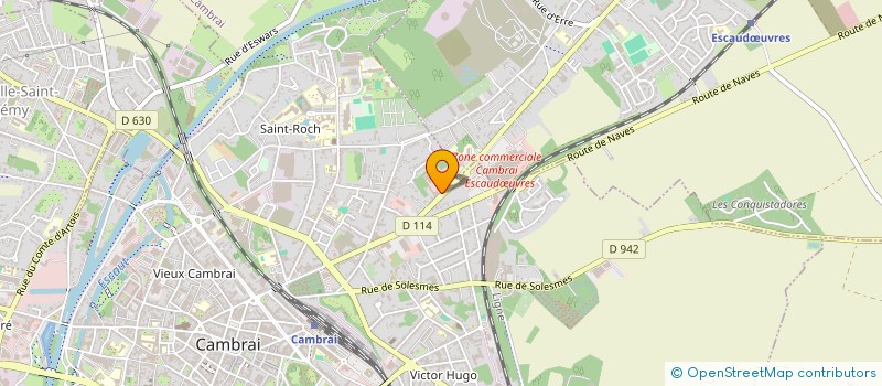 localisation de l'entreprise JPL RESTAURATION à CAMBRAI