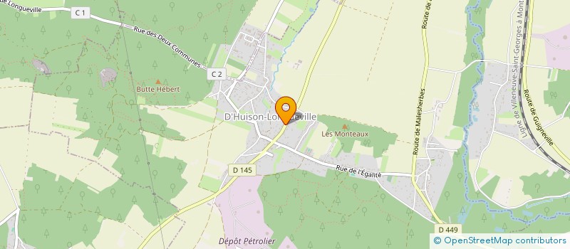 localisation de l'entreprise JPLC IMMO à D'HUISON-LONGUEVILLE