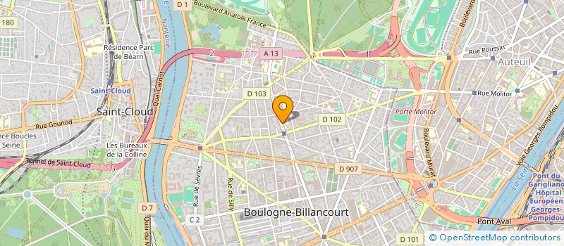 localisation de l'entreprise JPLF DIFFUSION à BOULOGNE-BILLANCOURT
