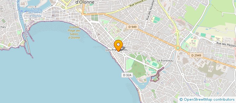 localisation de l'entreprise JPLING à LES SABLES D'OLONNE