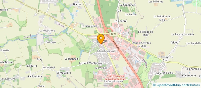 localisation de l'entreprise JPLN BATI  LA MEZIERE